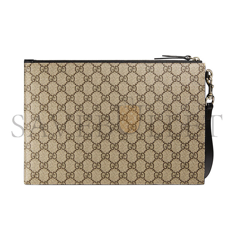 GUCCI BESTIARY GG SUPREME BEE PRINT POUCH 473904 (30.5*21*1.5cm)